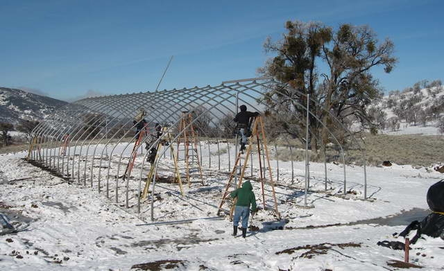 North Slope greenhouse for Norbertine Monastery | Norbertine Monastery | Tehachapi, CA