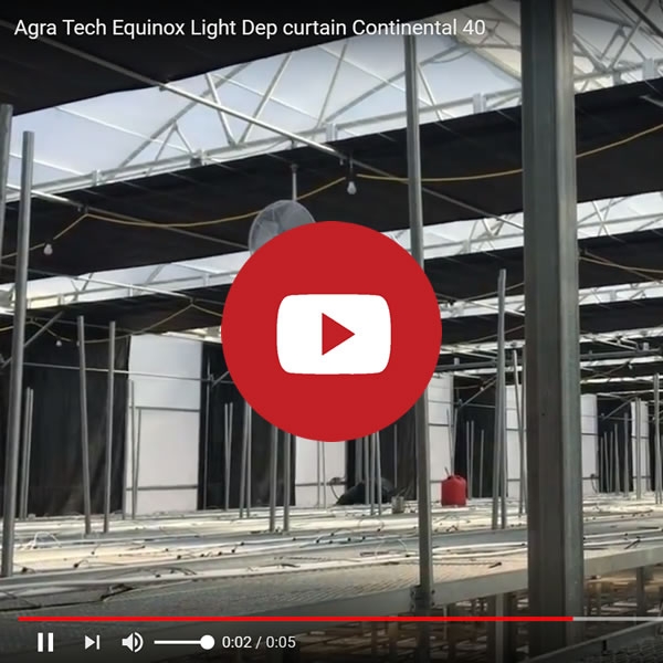 Agra Tech Solar Light with Equinox Light-dep curtain | Cannabis Production