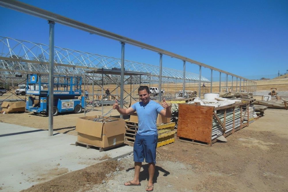 Pierre Sleiman excited  about his new Agra Tech greenhouse | Commercial Greenhouse Manufacturer