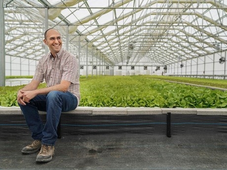 Aquaculture specialist Jackson Gross advises the farm on everything from fish reproduction to wastewater management.